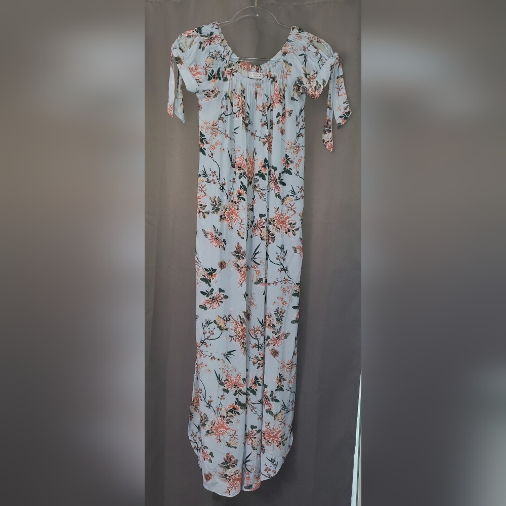 New Floral Women's Jumpsuit - Blue and Pink